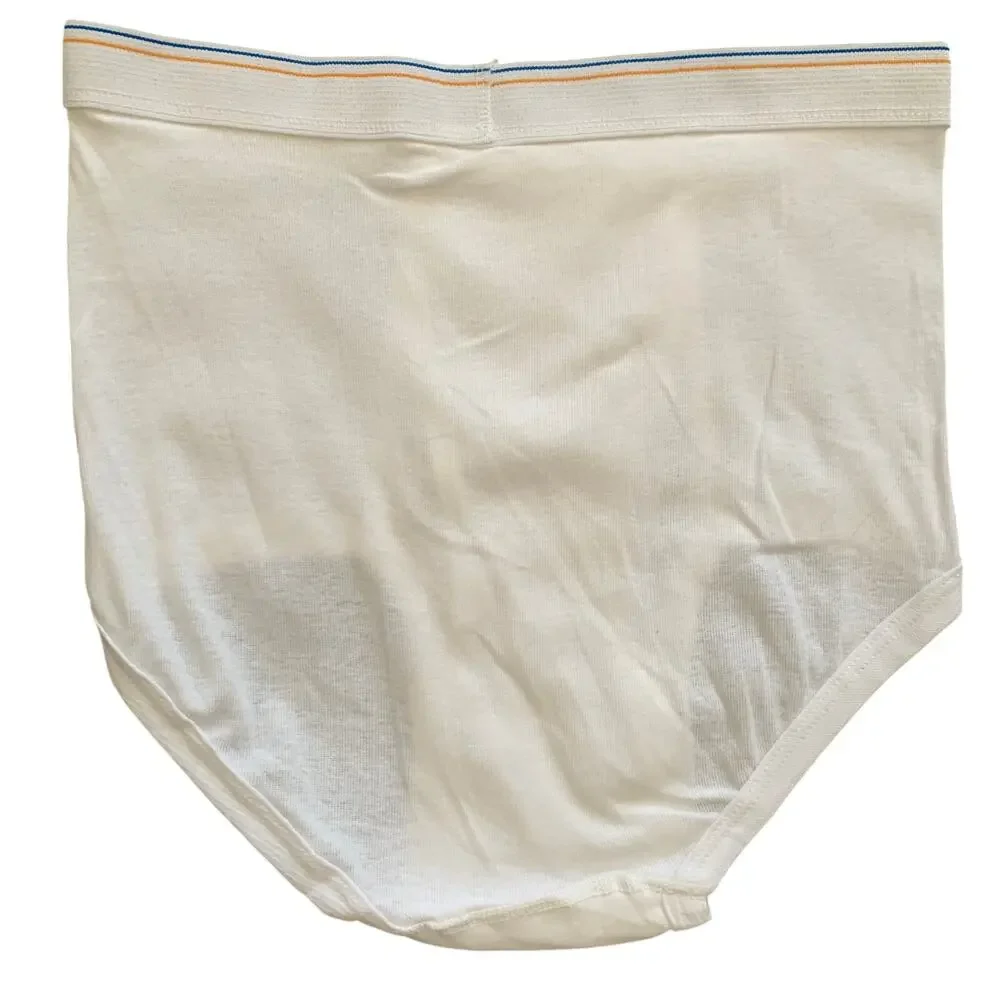 Vtg NWOT Fruit of the Loom Mens Medium 34-36 White Brief Underwear Lot of 2 - Picture 3 of 6